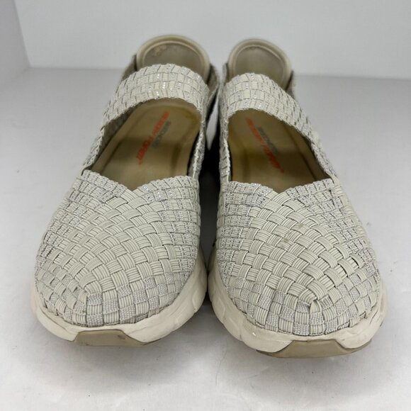 Skechers Womens Gray Bernie Mev Comfi Lightweight Foam Size 9 Slip On Sandals - Picture 3 of 9